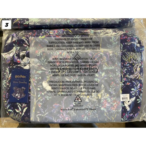Vera Bradley x Harry Potter Forbidden Forest Print Laptop Organizer/Case - NWT